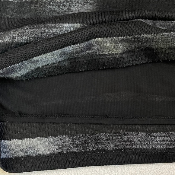 GUC Le Chateau Striped Sweater Dress in Black & Grey Size XXS - Picture 12 of 13